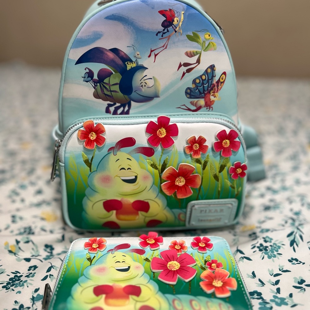 Loungefly Pixar A Bug Life Earth Day Mini Backpack 🎒 🐛🐛🐛🐛🐛🐛